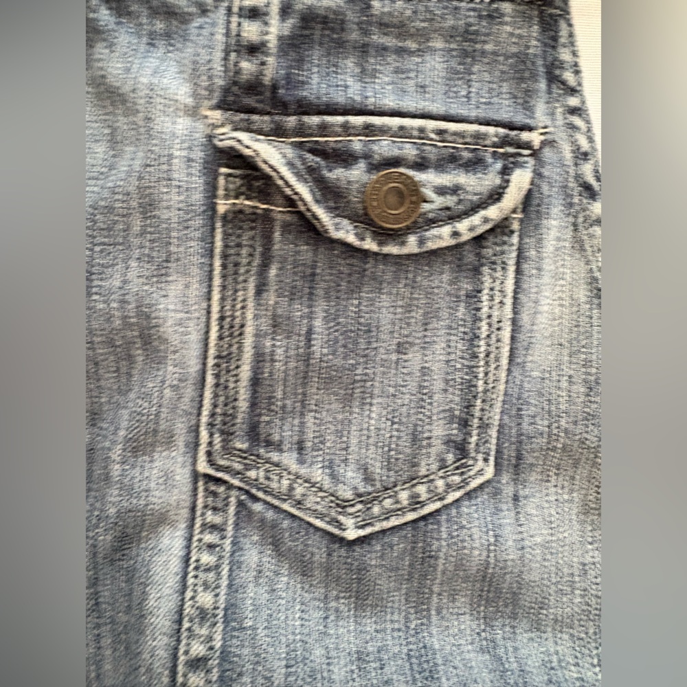 GAP Blue Denim Overalls Front Pocket Size XS Vintage inspired - Picture 4 of 5